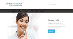 Desktop Screenshot of contentwritingshop.com